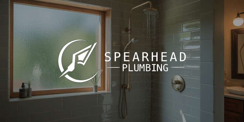 Low water pressure in a St. Charles County Missouri bathroom shower, illustrating common plumbing issues affecting homes in O’Fallon and St. Peters